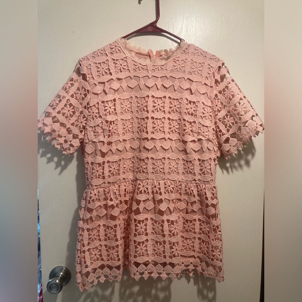 Journey Five Elegant Pink Lace Top